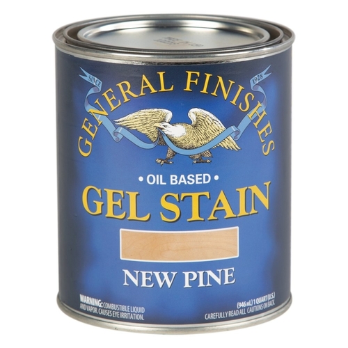 GENERAL FINISHES NPQ Gel Stain, New Pine, Liquid, 1 qt, Can