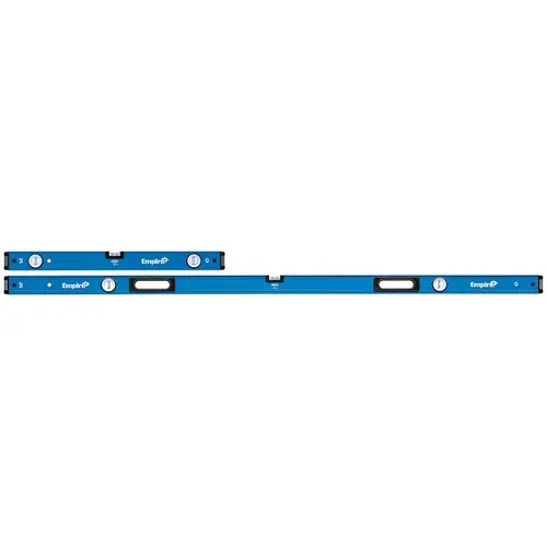 Empire EM75JAMB True Blue Series Magnetic Jamb Set, 32, 78 in L, 3-Vial, 1-Hang Hole, Magnetic, Aluminum, Blue