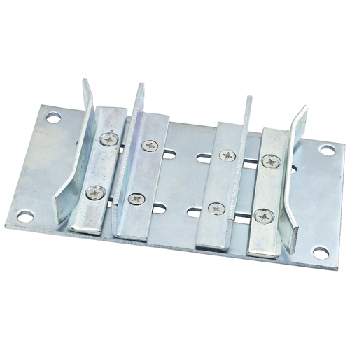 Double Sliding Door Guide with Adjustable Width Zinc