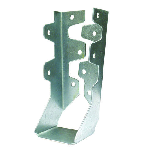 MiTek JL28IF-TZ Joist Hanger, 6-1/8 in H, 1-1/2 in D, 1-9/16 in W, 2 in x 8 to 10 in, Steel, Zinc, Face Mounting