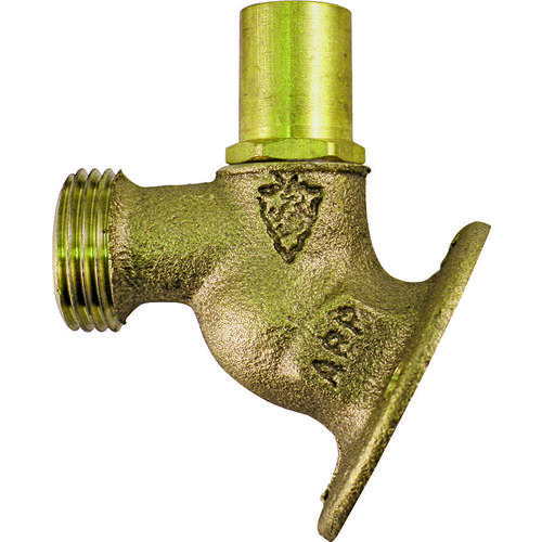 Arrowhead 355LSLF Key Lockshield Sillcock Valve, 3/4 x 3/4 in Connection, FIP x Male Hose, 8 to 9 gpm, 125 psi Pressure