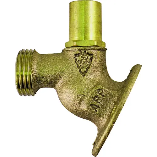 Key Lockshield Sillcock Valve, 3/4 x 3/4 in Connection, FIP x Male Hose, 8 to 9 gpm, 125 psi Pressure Rough