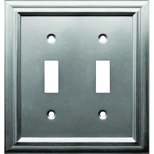 Amerelle 94TTN Toggle Wallplate, Metal Satin Nickel