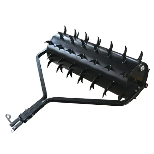 Landscapers Select YTL31129 Lawn Aerator, 275 lb Drum, 36 in W Working, 78-Spike, 3 in D Aeration, Steel Black
