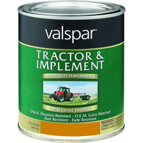 018.005 Tractor and Implement Enamel Paint, High-Gloss, New Caterpillar Yellow, 1 qt, Pint