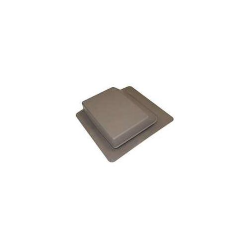 Roof Vent, 17-1/4 in OAW, 61 sq-in Net Free Ventilating Area, Polypropylene, Weathered Wood