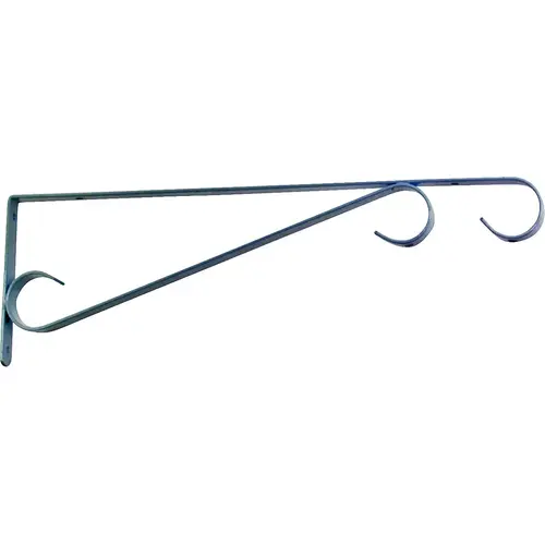 Landscapers Select GB0293L Hang Plant Bracket, 15-1/2 L, Steel, White, Wall Mount Mounting