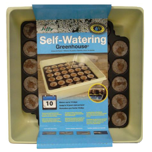 T34H Greenhouse Seed Starter Kit, Self-Watering, 34-Piece