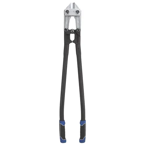 Bolt Cutter, 10 mm Cutting Capacity, Chrome-Molybdenum Steel Jaw, 36 in OAL, Black/Blue Handle