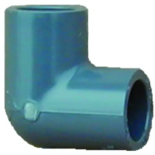 Lasco 036181 806005BC Pipe Elbow, 1/2 in, Slip, 90 deg Angle, PVC, SCH 80 Schedule