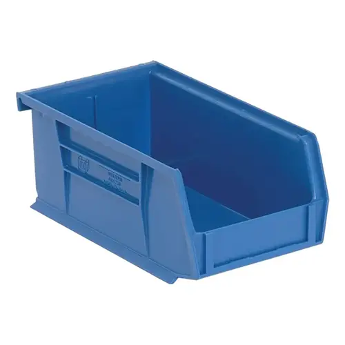QUANTUM STORAGE SYSTEMS RQUS240BL-UPC QUS220 Series Large Ultra Stack and Hang Storage Bin, 60 lb Capacity, 14-3/4 in L Blue