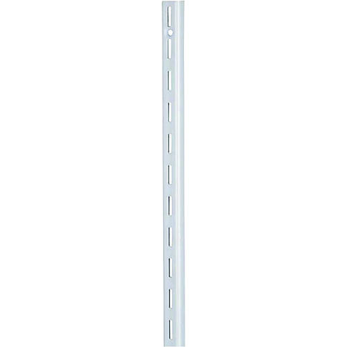 Shelf Standard, 2 mm Thick Material, 5/8 in W, 72 in H, Steel, White
