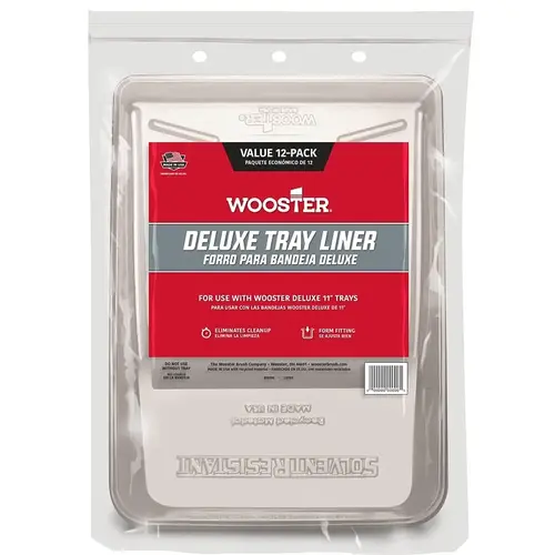 Wooster BR496-11 Deluxe Tray Liner, 1 qt Capacity, Polypropylene - pack of 12