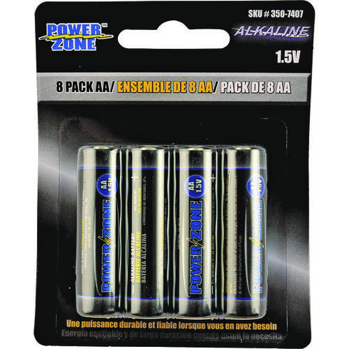 Battery, 1.5 V Battery, AA Battery, Alkaline, Manganese Dioxide, Potassium Hydroxide and Zinc - pack of 80