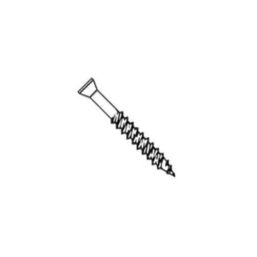 Pro-Fit 0289144 Screw, #6 Thread, 2-1/4 in L, Fine Thread, Trim Head, Square Drive, Sharp Point, Phosphate