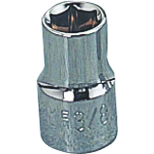 Vulcan MT64933403L Drive Socket, 3/8 in Socket, 3/8 in Drive, 6-Point, Chrome Vanadium Steel, Chrome Silver