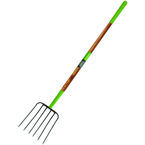 Ames 2826900 Manure Fork, Steel Tine, Wood Handle, 61 in L Handle