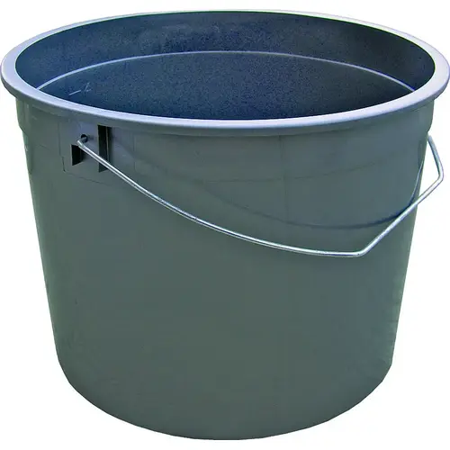 ENCORE Plastics 1000535 01605 Ringfree Pail, 5 qt Capacity, Plastic, Silver