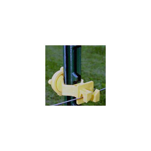 Screw-On Insulator, Aluminum/Polywire/Steel, Polyethylene, Yellow - pack of 25