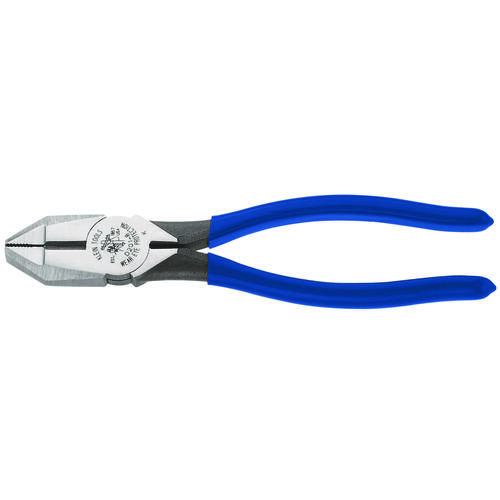 Klein Tools D201-8 Cutting Plier, 8-11/16 in OAL, 1-9/16 in Cutting Capacity, Dark Blue Handle, 1-7/32 in W Jaw