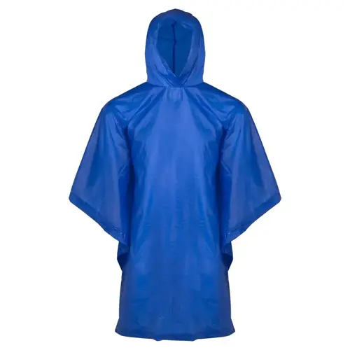 Poncho, One-Size, PVC, Blue, Hooded Collar