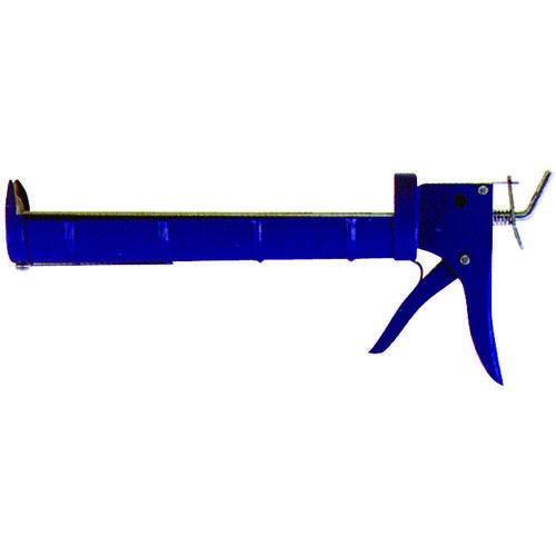 Heavy-Duty Caulk Gun, Steel, Blue