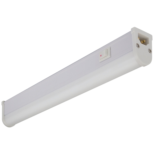 Liteline LEDBAR9-30K Fluorobar Light, 120 V, LED Lamp, 260 Lumens, 3000 K Color Temp, Aluminum Fixture, White Fixture