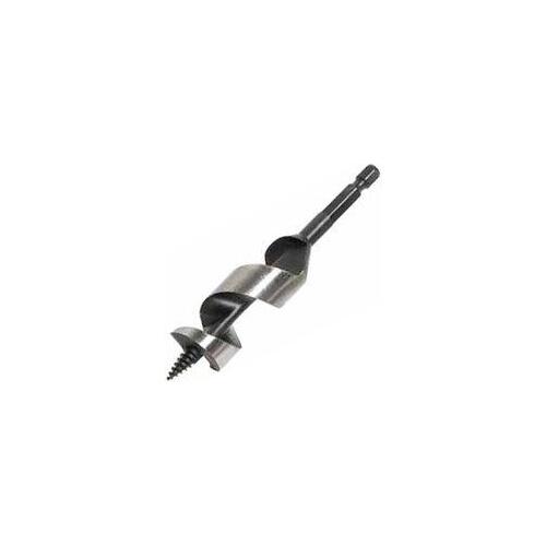 Greenlee 60A-3/4 Auger Drill Bit, 3/4 in Dia, 4-1/2 in OAL, 1-Flute, 1/4 in Dia Shank, Hex Shank