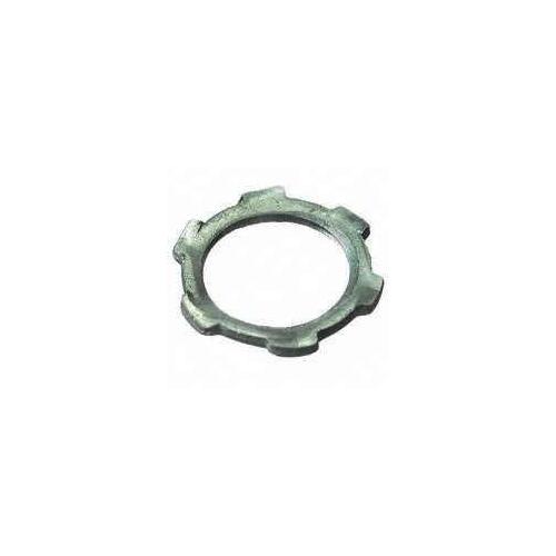 Conduit Locknut, 1-1/4 in, Steel, Zinc - pack of 50