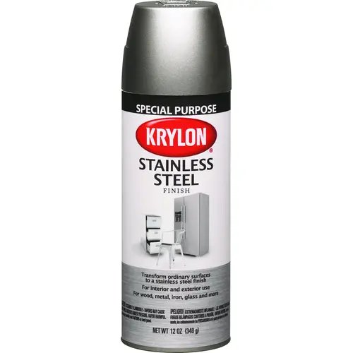 Spray Paint, Stainless Steel, 11 oz, Aerosol Can