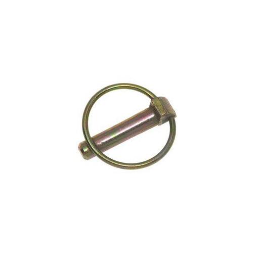 Lynch Pin, 3/16 in Dia Pin, 1-5/8 in OAL, Steel, Yellow Zinc Dichromate