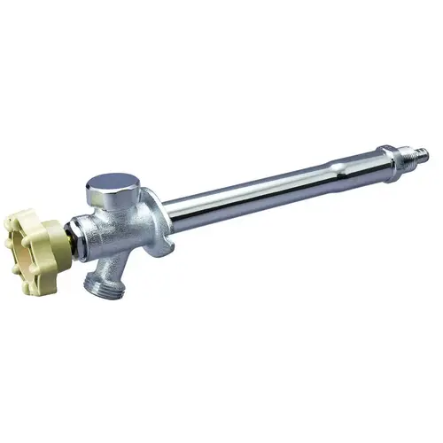 Anti-Siphon Frost-Free Sillcock Valve, 1/2 x 3/4 in Connection, MPT x Hose, 125 psi Pressure, Brass Body Chrome