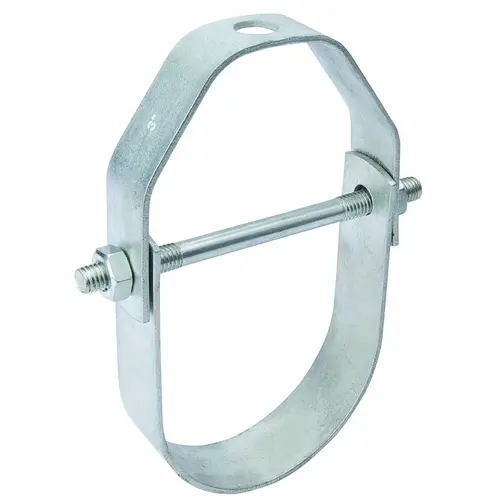 Pipe Hanger, 2 in Opening, Steel Galvanized