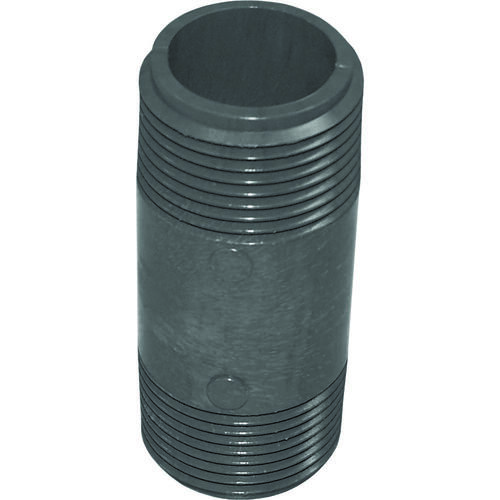 207030BC Pipe Nipple, 3/4 in, NPT, PVC, Gray, SCH 80 Schedule, 3 in L