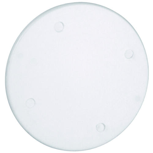 4052-WHITE Outlet Box Cover, 4 in Dia, Round, Phenolic, White