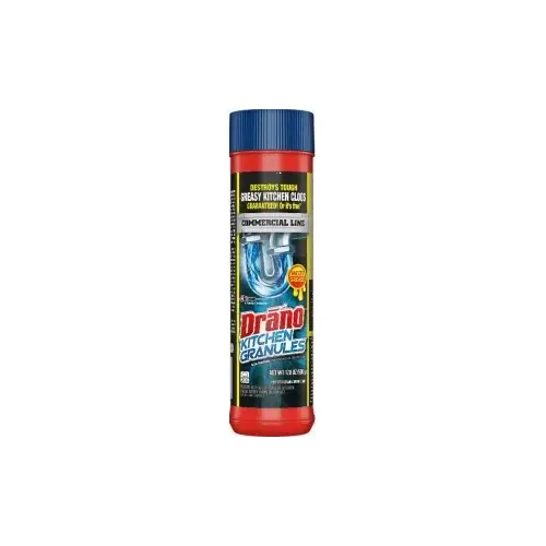DRANO 00138 00125 Kitchen Clog Remover, 17.6 oz, Granules, White