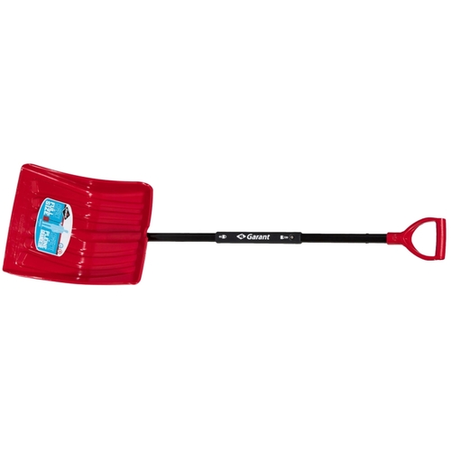 Snow Shovel, 14-1/2 in W Blade, 13.9 in L Blade, Poly Blade, 30-5/8 in OAL