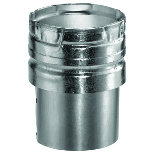 Draft Hood Connector, 6.6 in OAL, Aluminum/Galvanized Steel