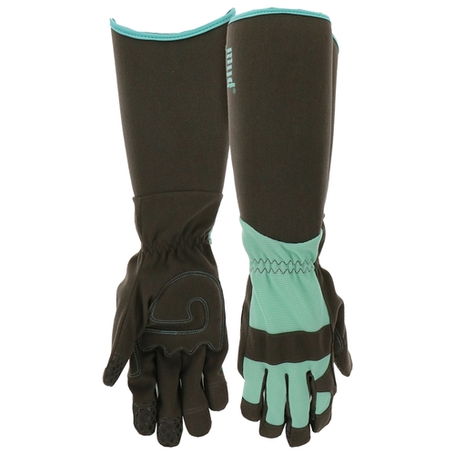 mud MD53001MT-WSM MD53001MT-W-SM Extended Sleeve Work Gloves, Women's, S/M, Synthetic Leather, Mint