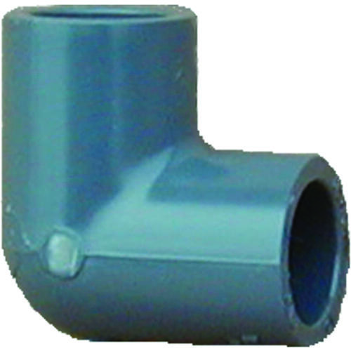 806010BC Pipe Elbow, 1 in, Slip, 90 deg Angle, PVC, Gray, SCH 80 Schedule