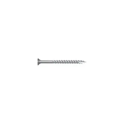 Deck Screw, #10 Thread, 1-5/8 in L, Bugle Head, Star Drive, Stainless Steel - pack of 100