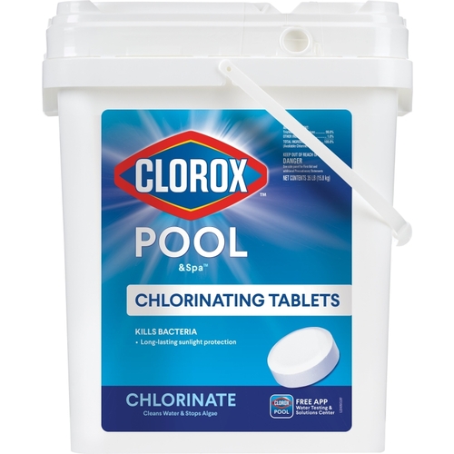 POOL & Spa ACTIVE99 Chlorinating Tablet, Solid, Chlorine, 35 lb Bucket