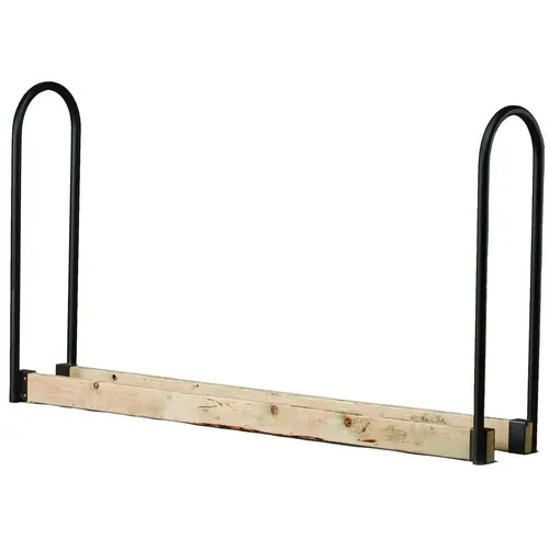 SHELTER SLRA Adjustable Log Rack Kit, 13 in W, 45 in H, Steel Base, Powder-Coated, Black