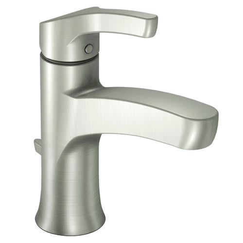 Danika Series Bathroom Faucet, 1.2 gpm, 1-Faucet Handle, Metal, Brushed Nickel, Lever Handle