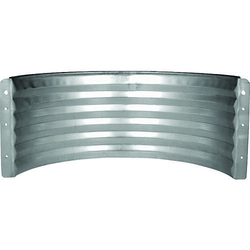 Marshall Stamping AWR24/683 Area Wall, 16 in L, 37 in W, 24 in H, Galvanized Steel