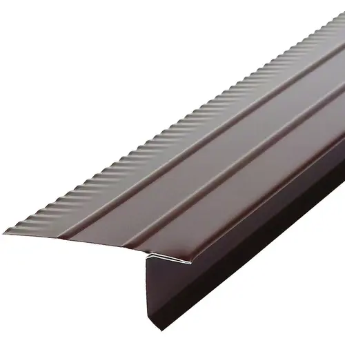 Roof Edge, 10 ft L, Aluminum, Brown - pack of 50