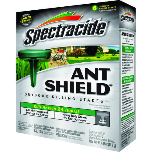 SPECTRACIDE HG-65597 Ant Shield Stake, Solid, Peanut - pack of 3