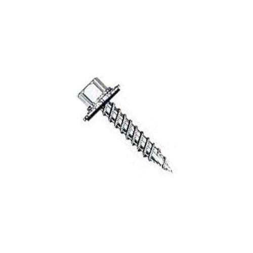 Pro-Fit 0278094 Post Frame Screw, #9 Thread, 1-1/2 in L, Coarse Thread, Hex Drive, Self-Piercing Point, Galvanized Steel