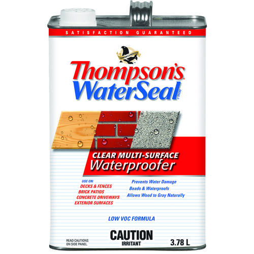 Thompson's Waterseal THCP40014-16 Wood Protector, Clear, 3.78 L, Can