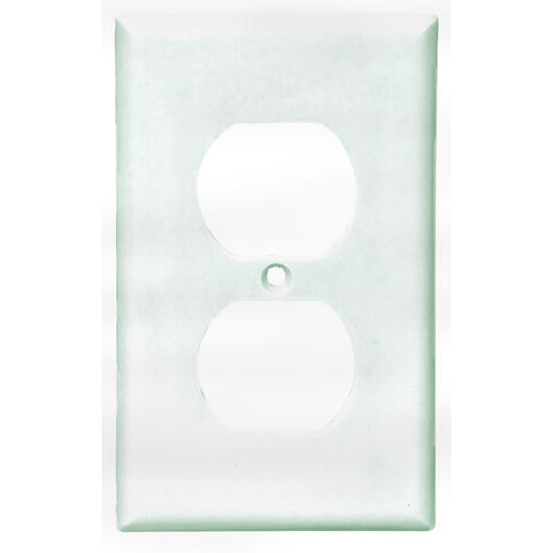 Eaton 2132W-10-L 2132W Wallplate, 4-1/2 in L, 2-3/4 in W, 1 -Gang, Thermoset, White, High-Gloss - pack of 10